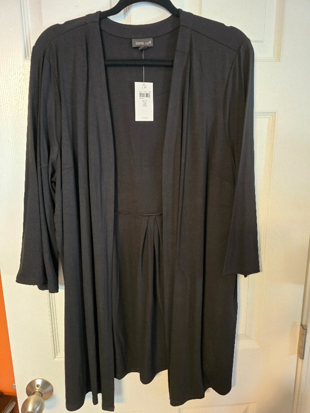J. Jill Black Open Front Knit Cardigan - NWT
